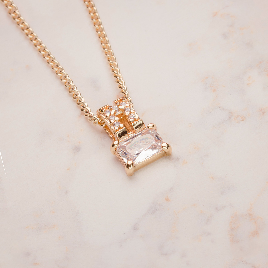 DIJE CIRCON CUADRADO 2 LINEAS