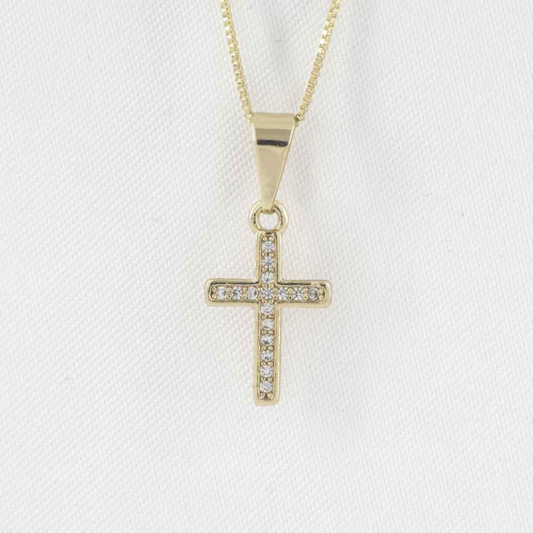 DIJE CRUZ CIRCONES PEQUEÑA