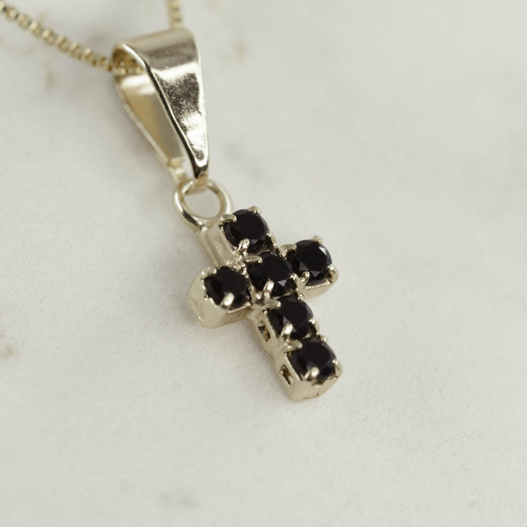 DIJE CRUZ NEGRA MINI