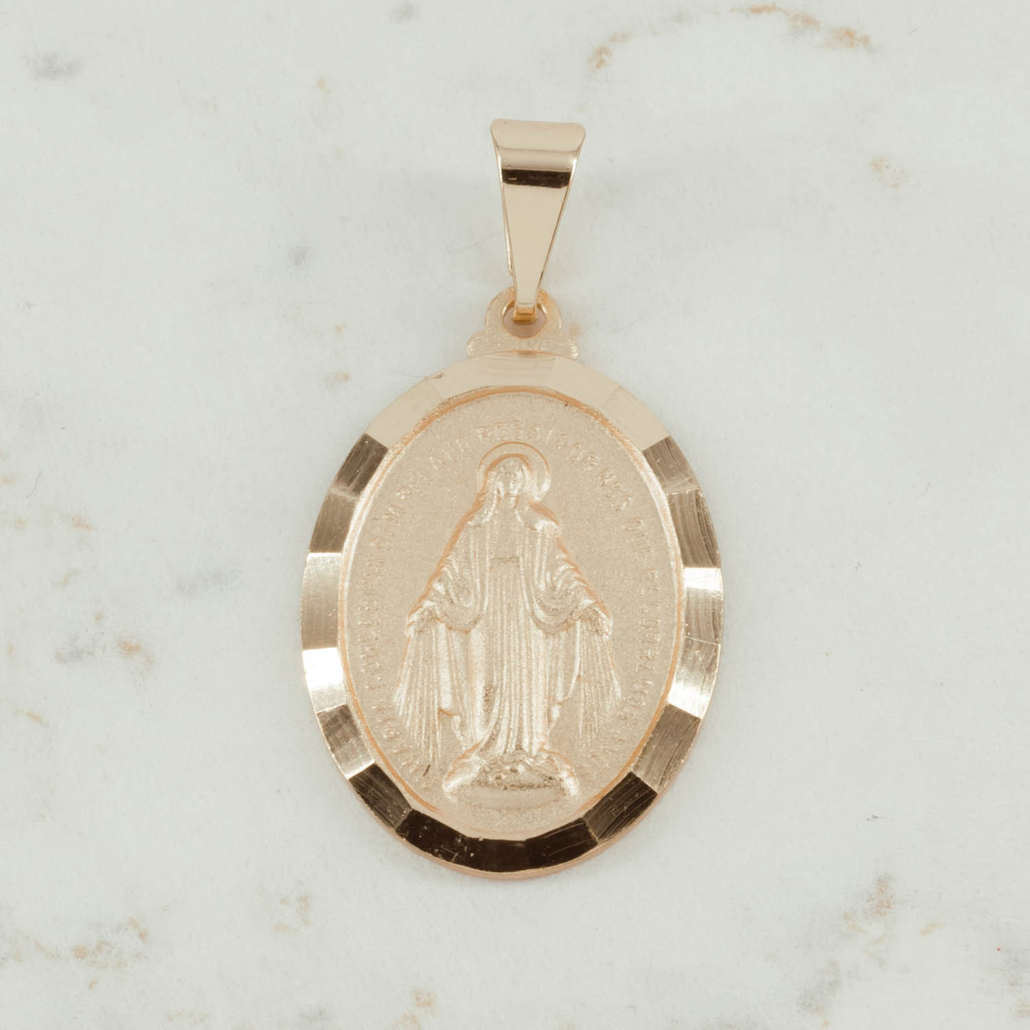 DIJE MILAGROSA OPACA DIAMANTADA