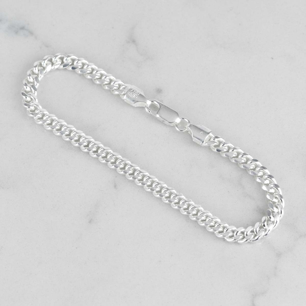 PULSERA CUBANA MACIZA 5MM-19CM