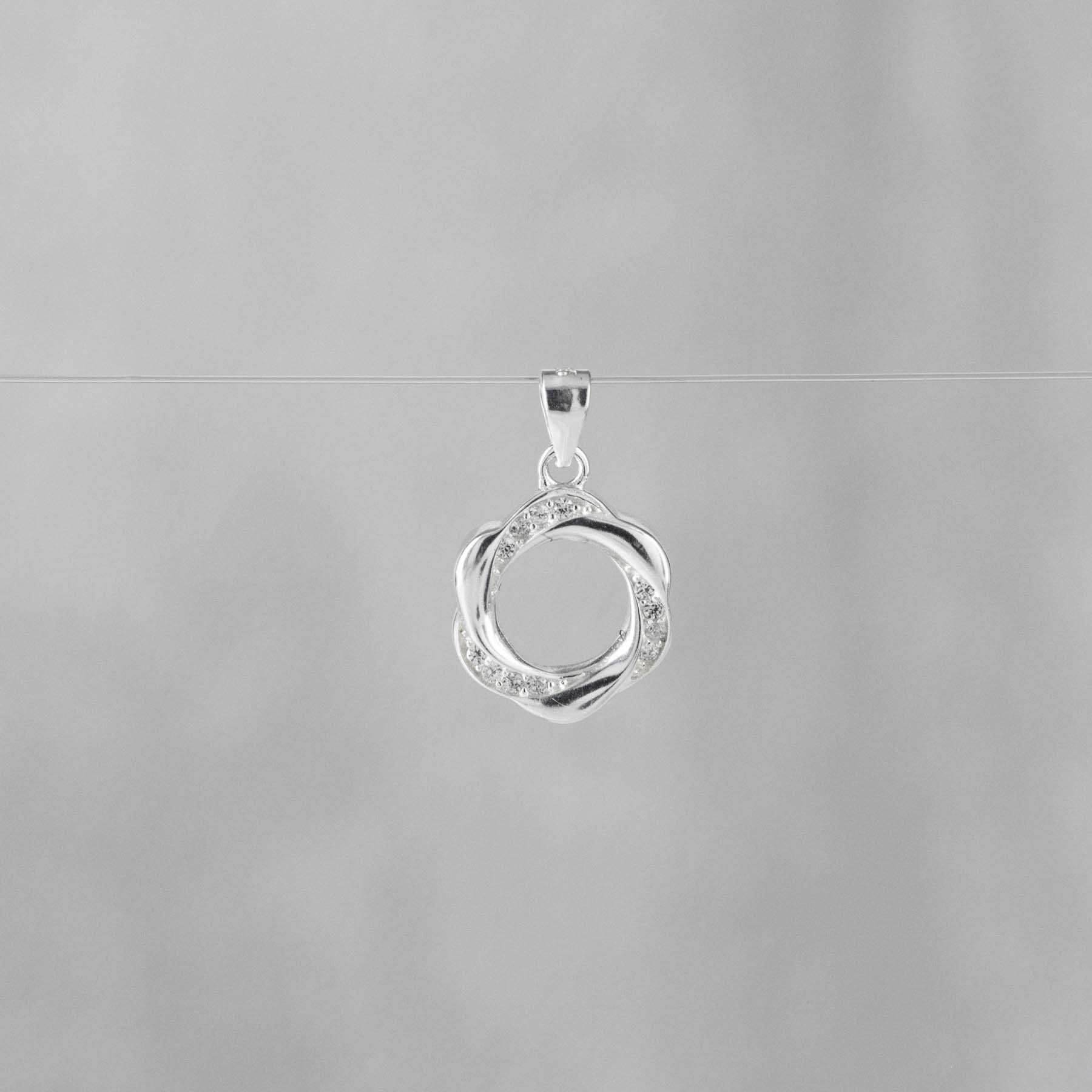 DIJE CIRCULO TRENZADO CHISPAS