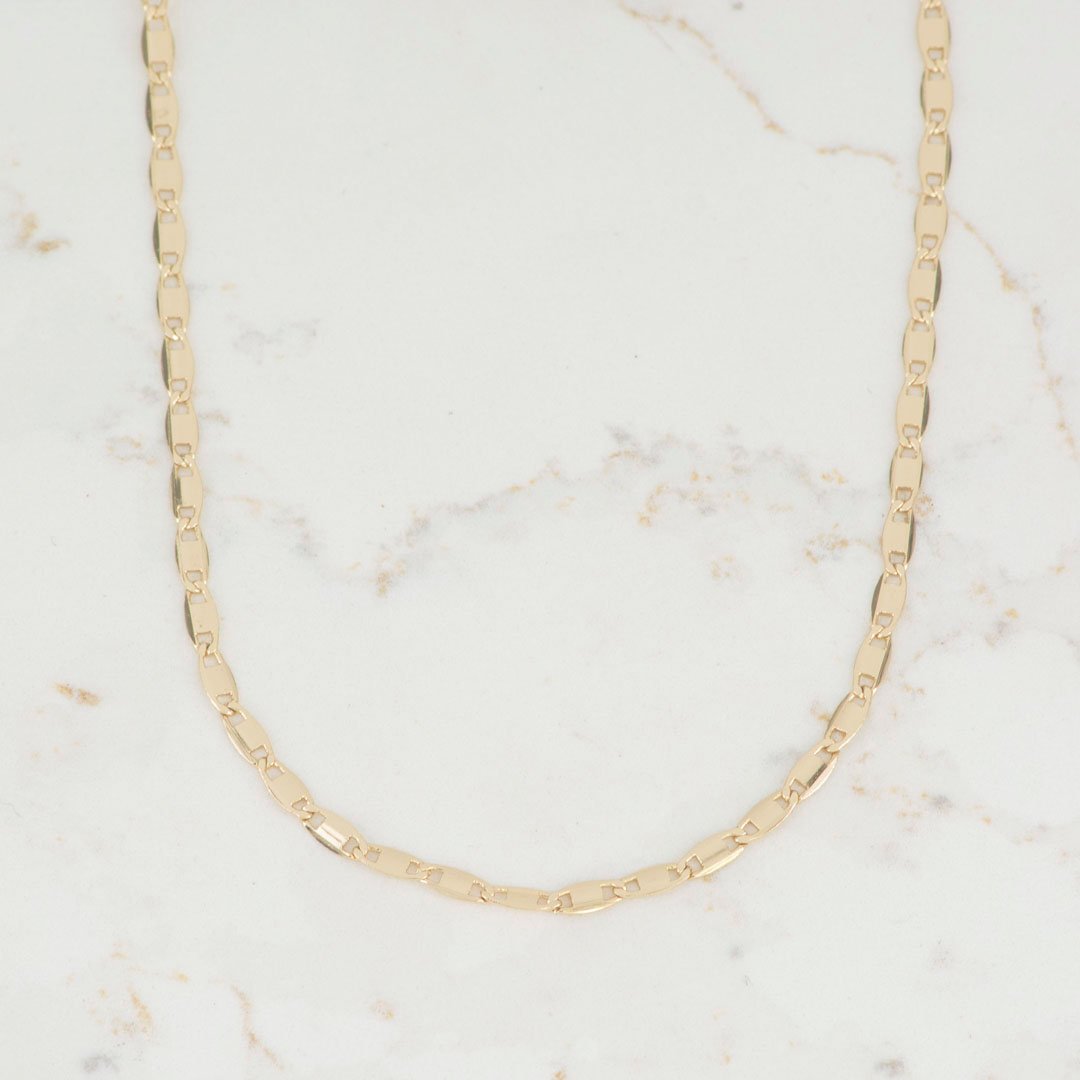 CADENA ESCALERA PLANA 2MM-45CM