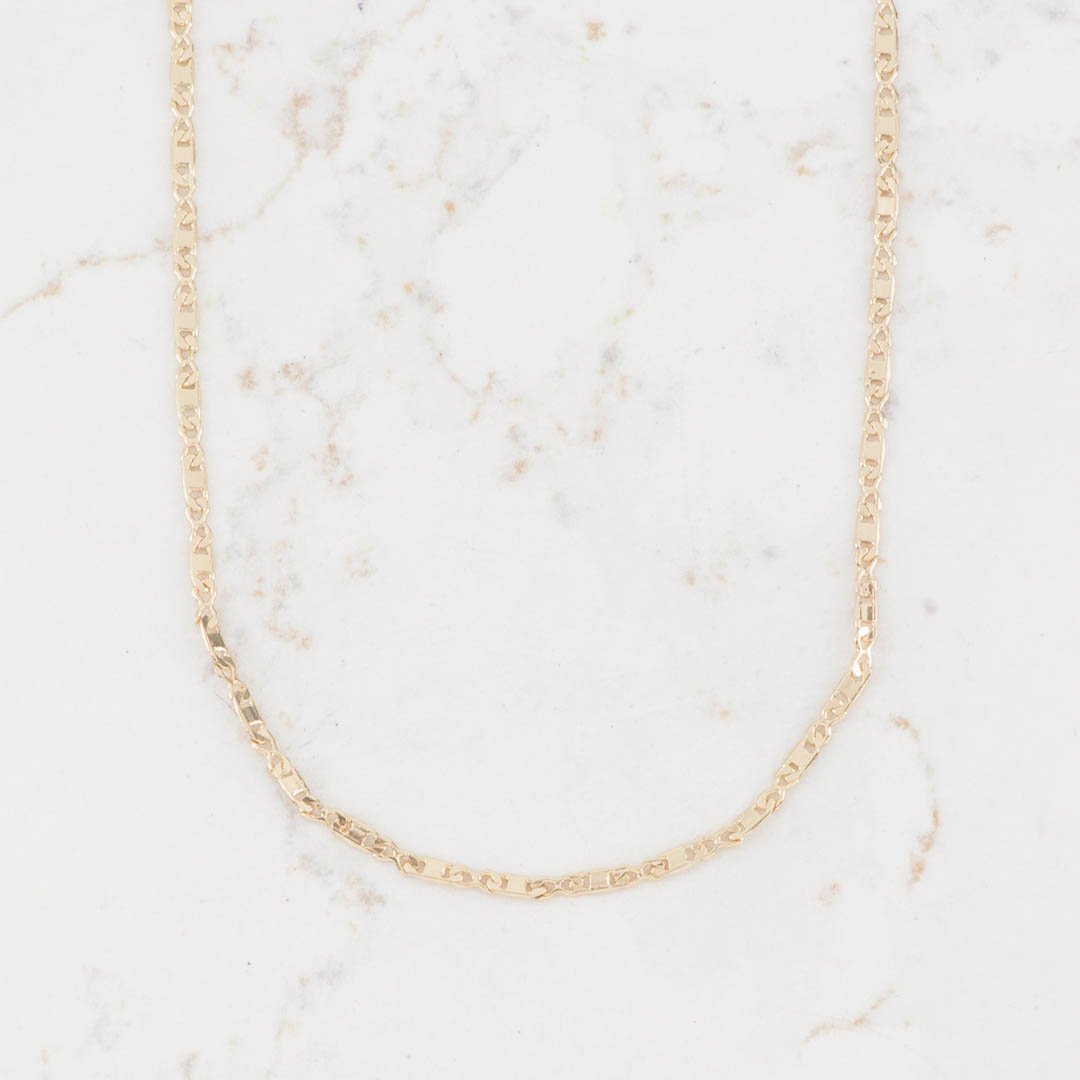 CADENA ESCALERA PLANA 2MM-45CM