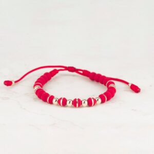 PULSERA TEJIDA NEO 6MM ARGOLLA X BALÍN 5MM